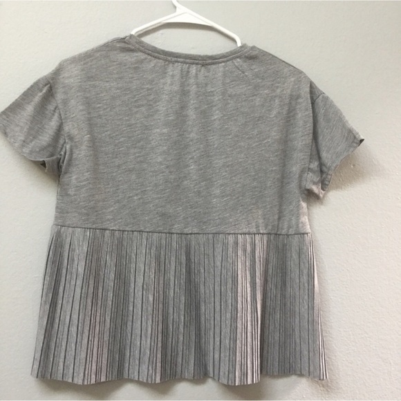 Zara Girls Gray Crop Top Size 13/14 - Picture 4 of 4